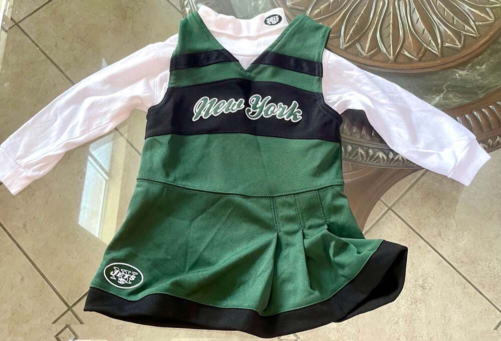 NFL Team Apparel New York Jets Toddler Cheerleader Set